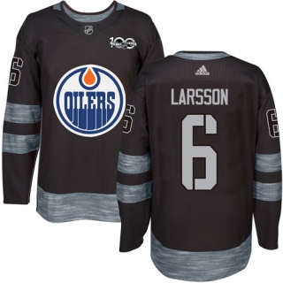 Men's Adam Larsson Edmonton Oilers Adidas 1917- 100th Anniversary Jersey - Authentic Black