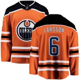 Men's Adam Larsson Edmonton Oilers Fanatics Branded Home Jersey - Breakaway Orange