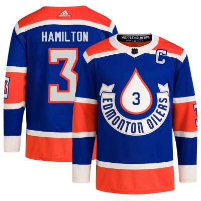 Men's Al Hamilton Edmonton Oilers Adidas 2023 Heritage Classic Primegreen Jersey - Authentic Royal