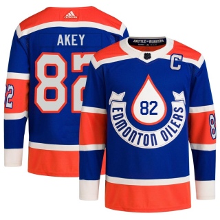 Men's Beau Akey Edmonton Oilers Adidas 2023 Heritage Classic Primegreen Jersey - Authentic Royal