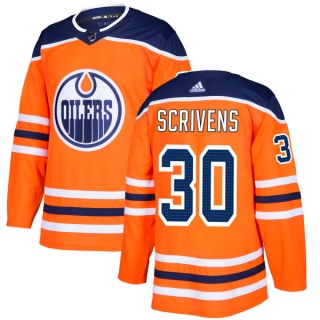 Men's Ben Scrivens Edmonton Oilers Adidas Jersey - Authentic Royal