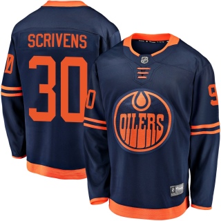 Men's Ben Scrivens Edmonton Oilers Fanatics Branded Alternate 2018/19 Jersey - Breakaway Navy