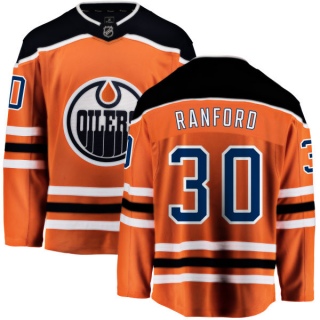 Men's Bill Ranford Edmonton Oilers Fanatics Branded Home Jersey - Breakaway Orange