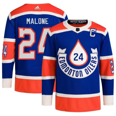 Men's Brad Malone Edmonton Oilers Adidas 2023 Heritage Classic Primegreen Jersey - Authentic Royal