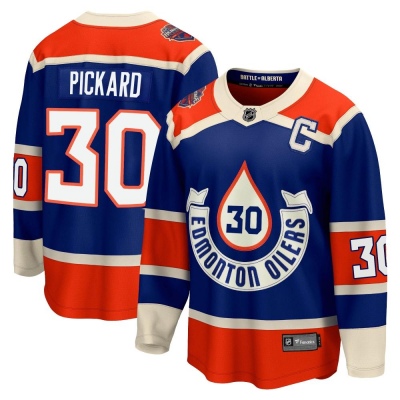 Men's Calvin Pickard Edmonton Oilers Fanatics Branded Breakaway 2023 Heritage Classic Jersey - Premier Royal