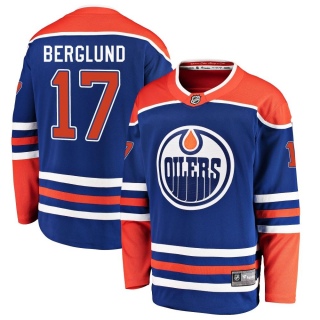 Men's Carl Berglund Edmonton Oilers Fanatics Branded Alternate Jersey - Breakaway Royal