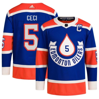 Men's Cody Ceci Edmonton Oilers Adidas 2023 Heritage Classic Primegreen Jersey - Authentic Royal