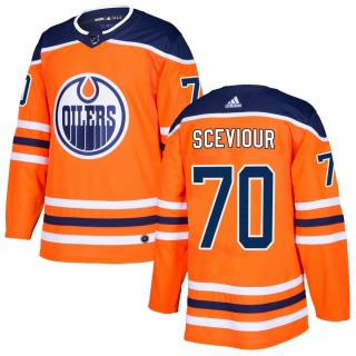 Men's Colton Sceviour Edmonton Oilers Adidas r Home Jersey - Authentic Orange