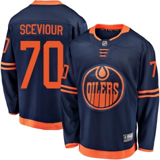 Men's Colton Sceviour Edmonton Oilers Fanatics Branded Alternate 2018/19 Jersey - Breakaway Navy