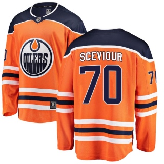 Men's Colton Sceviour Edmonton Oilers Fanatics Branded Home Jersey - Breakaway Orange