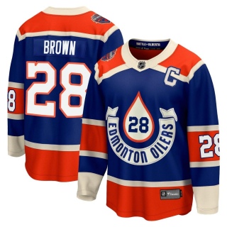 Men's Connor Brown Edmonton Oilers Fanatics Branded Breakaway 2023 Heritage Classic Jersey - Premier Royal