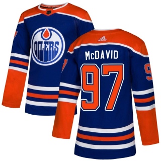 Men's Connor McDavid Edmonton Oilers Adidas Alternate Jersey - Authentic Royal