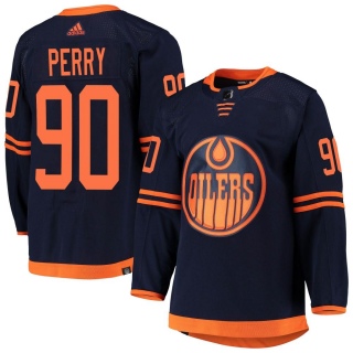 Men's Corey Perry Edmonton Oilers Adidas Alternate Primegreen Pro Jersey - Authentic Navy