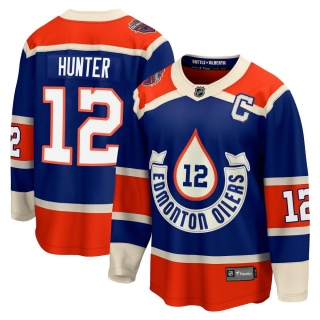 Men's Dave Hunter Edmonton Oilers Fanatics Branded Breakaway 2023 Heritage Classic Jersey - Premier Royal
