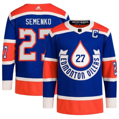 Men's Dave Semenko Edmonton Oilers Adidas 2023 Heritage Classic Primegreen Jersey - Authentic Royal