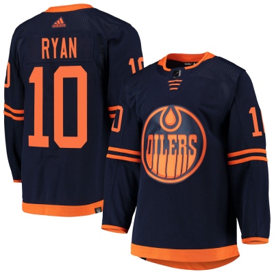 Men's Derek Ryan Edmonton Oilers Adidas Alternate Primegreen Pro Jersey - Authentic Navy