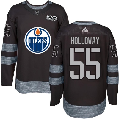 Men's Dylan Holloway Edmonton Oilers 1917- 100th Anniversary Jersey - Authentic Black