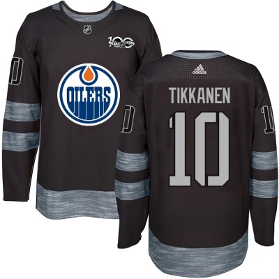 Men's Esa Tikkanen Edmonton Oilers 1917- 100th Anniversary Jersey - Authentic Black