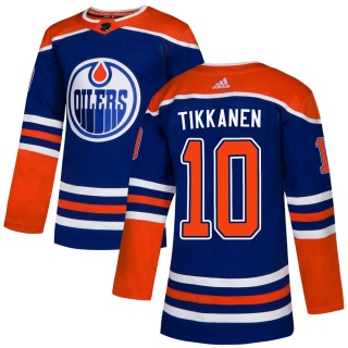 Men's Esa Tikkanen Edmonton Oilers Adidas Alternate Jersey - Authentic Royal