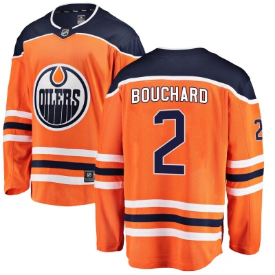 Men's Evan Bouchard Edmonton Oilers Fanatics Branded Home Jersey - Breakaway Orange