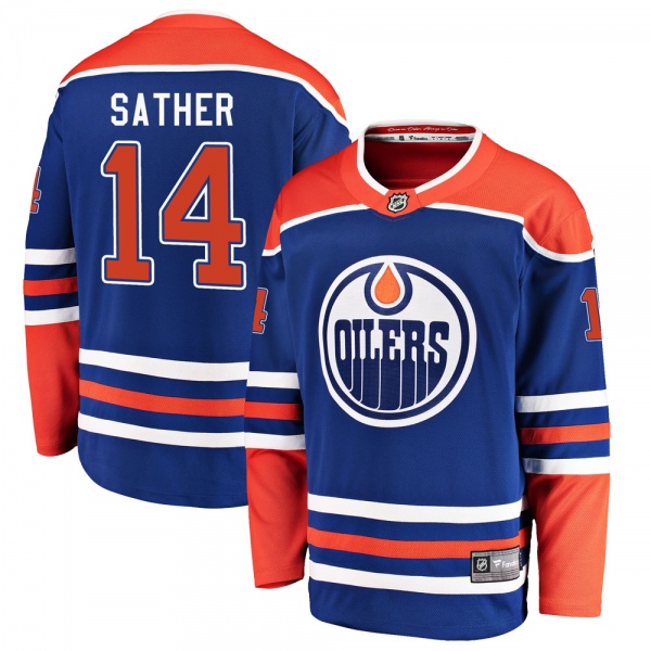 Men's Glen Sather Edmonton Oilers Fanatics Branded Alternate Jersey - Breakaway Royal