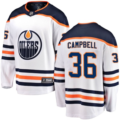 Men's Jack Campbell Edmonton Oilers Fanatics Branded Away Jersey - Breakaway White