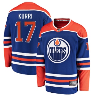 Men's Jari Kurri Edmonton Oilers Fanatics Branded Alternate Jersey - Breakaway Royal