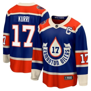 Men's Jari Kurri Edmonton Oilers Fanatics Branded Breakaway 2023 Heritage Classic Jersey - Premier Royal