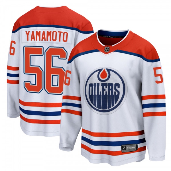 Men's Kailer Yamamoto Edmonton Oilers Fanatics Branded 2020/21 Special Edition Jersey - Breakaway White