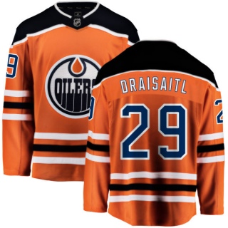 Men's Leon Draisaitl Edmonton Oilers Fanatics Branded Home Jersey - Breakaway Orange