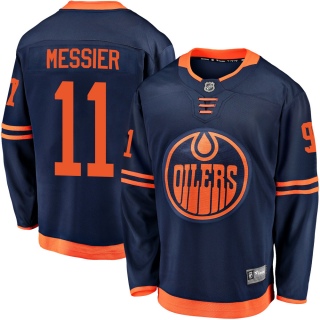 Men's Mark Messier Edmonton Oilers Fanatics Branded Alternate 2018/19 Jersey - Breakaway Navy