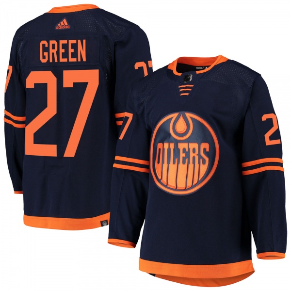 Men's Mike Green Edmonton Oilers Adidas Alternate Primegreen Pro Jersey - Authentic Navy