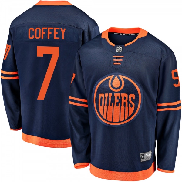 Men's Paul Coffey Edmonton Oilers Fanatics Branded Alternate 2018/19 Jersey - Breakaway Navy