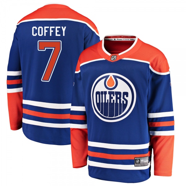 Men's Paul Coffey Edmonton Oilers Fanatics Branded Alternate Jersey - Breakaway Royal