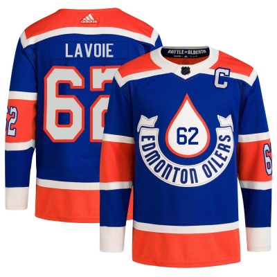 Men's Raphael Lavoie Edmonton Oilers Adidas 2023 Heritage Classic Primegreen Jersey - Authentic Royal