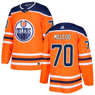 Men's Ryan McLeod Edmonton Oilers Adidas ized r Home Jersey - Authentic Orange