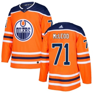 Men's Ryan McLeod Edmonton Oilers Adidas r Home Jersey - Authentic Orange