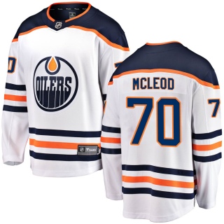 Men's Ryan McLeod Edmonton Oilers Fanatics Branded ized Away Jersey - Breakaway White
