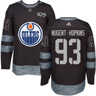 Men's Ryan Nugent-Hopkins Edmonton Oilers Adidas 1917- 100th Anniversary Jersey - Authentic Black