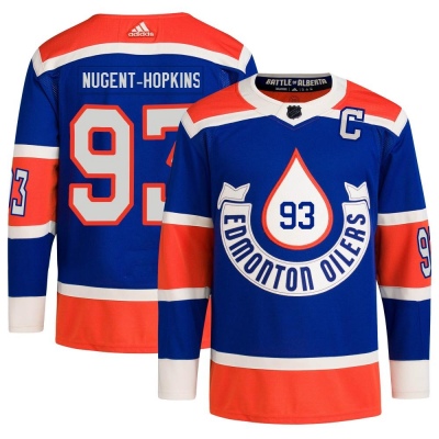 Men's Ryan Nugent-Hopkins Edmonton Oilers Adidas 2023 Heritage Classic Primegreen Jersey - Authentic Royal