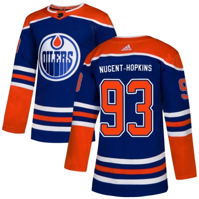 Men's Ryan Nugent-Hopkins Edmonton Oilers Adidas Alternate Jersey - Authentic Royal