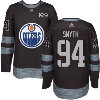 Men's Ryan Smyth Edmonton Oilers Adidas 1917- 100th Anniversary Jersey - Authentic Black
