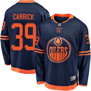 Men's Sam Carrick Edmonton Oilers Fanatics Branded Alternate 2018/19 Jersey - Breakaway Navy