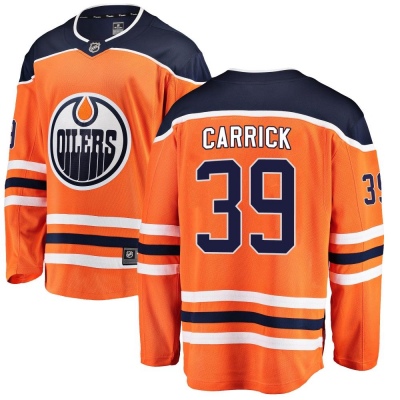 Men's Sam Carrick Edmonton Oilers Fanatics Branded Home Jersey - Breakaway Orange