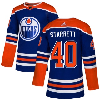 Men's Shane Starrett Edmonton Oilers Adidas Alternate Jersey - Authentic Royal