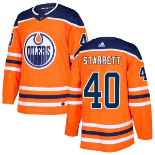 Men's Shane Starrett Edmonton Oilers Adidas r Home Jersey - Authentic Orange