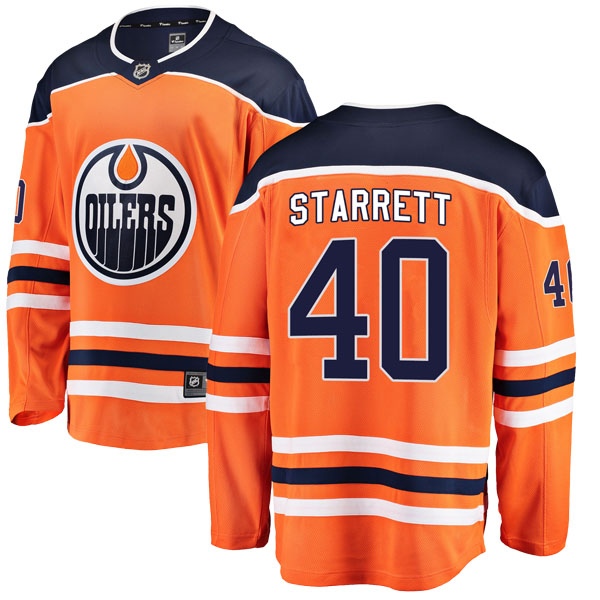 Men's Shane Starrett Edmonton Oilers Fanatics Branded r Home Breakaway Jersey - Authentic Orange