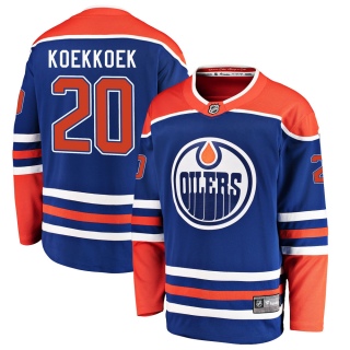 Men's Slater Koekkoek Edmonton Oilers Fanatics Branded Alternate Jersey - Breakaway Royal