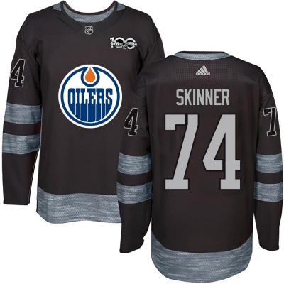 Men's Stuart Skinner Edmonton Oilers 1917- 100th Anniversary Jersey - Authentic Black