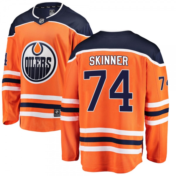 Men's Stuart Skinner Edmonton Oilers Fanatics Branded Home Jersey - Breakaway Orange